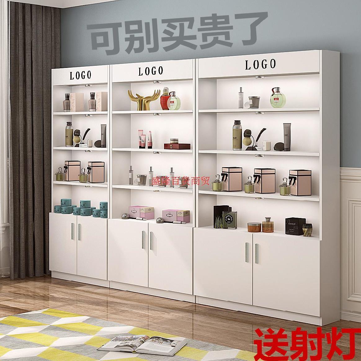 With Lamp Products Exhibition Cabinet Display Case Shelf Shelves shelves Book storage shelves Automotive Supplies Tier shelves red wine cabinet cabinets
