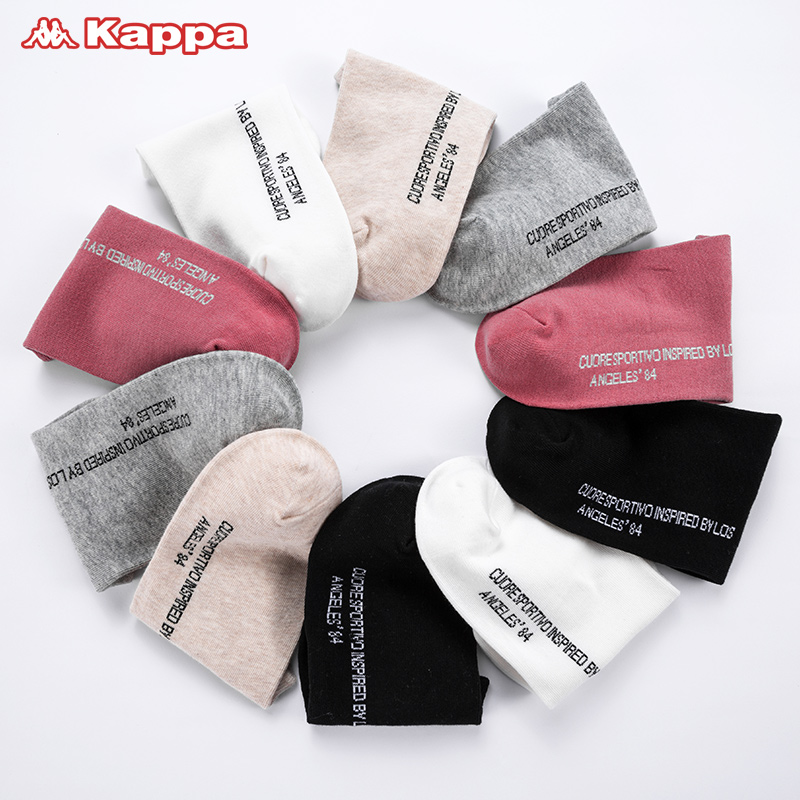 Kappa 卡帕 19年夏季新款 女式船袜 短袜子*5双 双重优惠折后￥39包邮（拍5件）