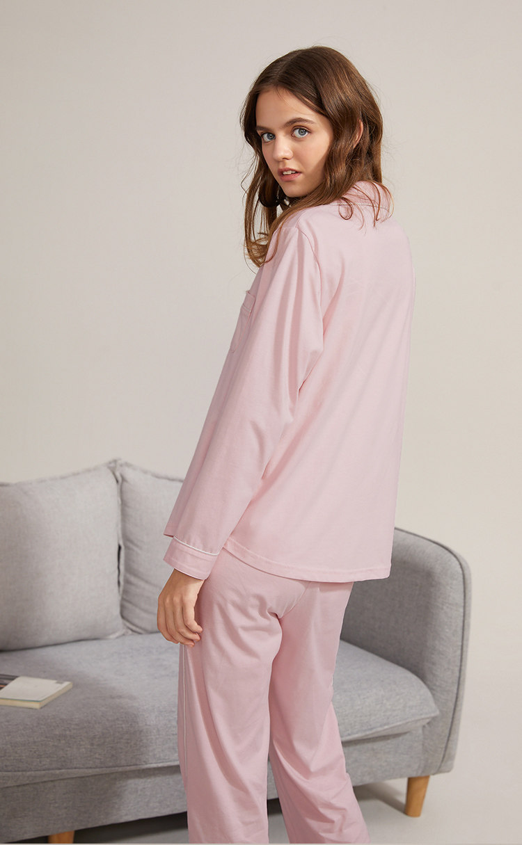 Kappa 卡帕 精梳棉 开襟家居服睡衣套装 天猫优惠券折后￥99包邮（￥159-60） 男、女3色可选 送洗漱包