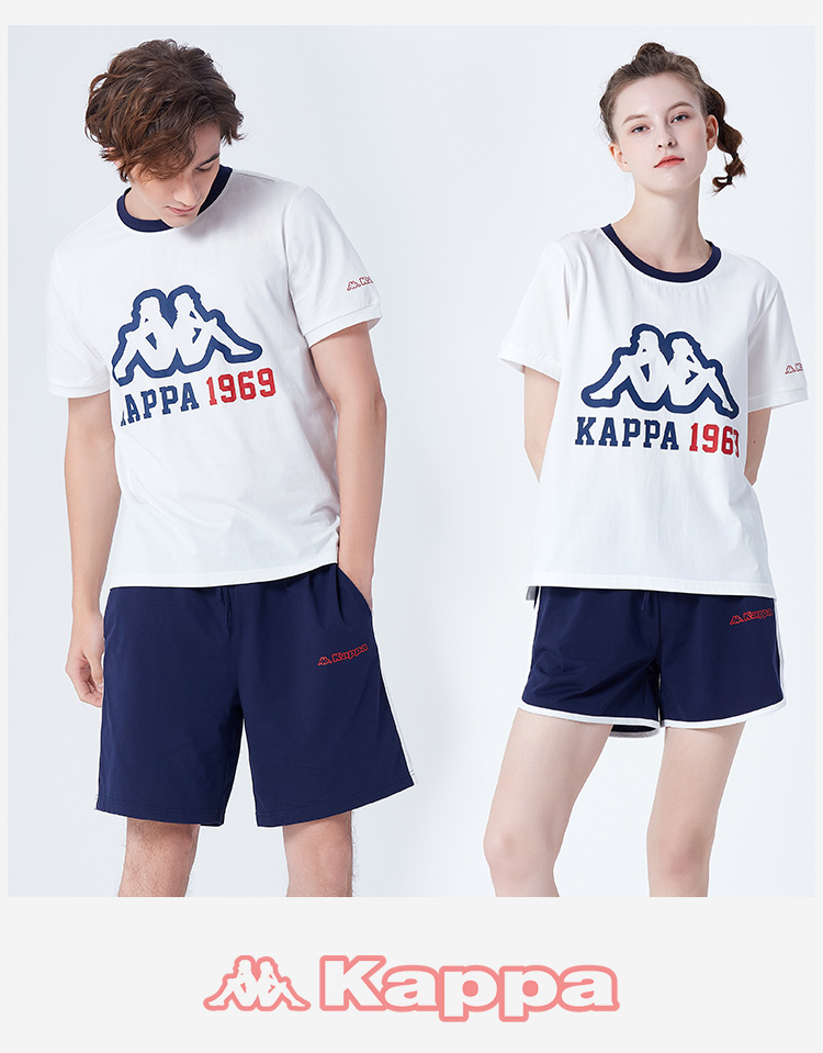 Kappa 卡帕 2022年夏季新款 情侣运动套装 天猫优惠券折后￥129包邮（￥209-80） 2色可选