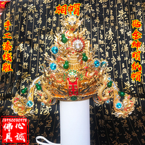 Hat - Hat Prime Hat Pure hand paint wire gold paper cap High - end god hat - statue hat - tablet handmade cap
