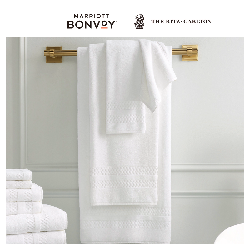 Ritz-Carlton Five-Star Hotel Style Home-Use All-Cotton Skin-Friendly Bath Towel, Highly Absorbent, Extra-Large Size, Gift Box Packaging