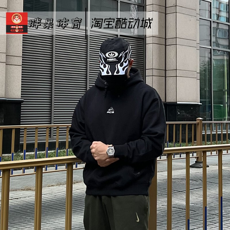 Nike Nike Acg Series Embroidered Retro Outdoor Warm Fleece-Lined Casual Hooded Sweatshirt Dh3088-013