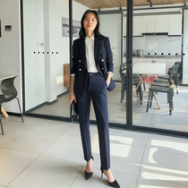 Miss Bird professional suit suit Female spring and Autumn temperament professional suit Civil servant interview dress Formal suit