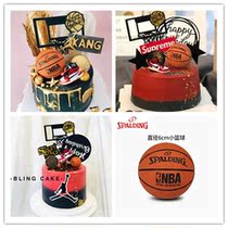 Basketball cake ornaments Basketball shoes cake decoration mini basketball ornaments