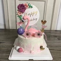 Beautiful flowers Birthday cake plug-in Birthday cake decoration Birthday party supplies Cake plug-in