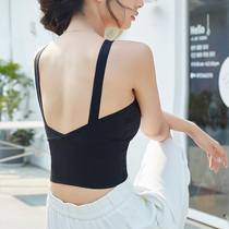 Beauty back vest Net red U-shaped underwear womens sports sling with chest pad bra
