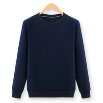 Winter mens sweatwear plus suede thickened pure cotton round collar warm blouse sweatshirt Gats up for overweight mens damp autumn and winter