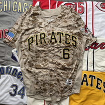 American pirate mens and womens baseball uniforms short-sleeved cardigan oldschool street hip-hop rap camouflage top jacket