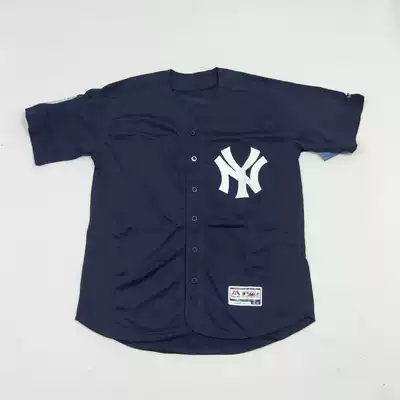 Baseball uniform Yankees short sleeve cardigan jacket T-shirt hip hop hip hop hip hop hip hop dance big size BF Jersey men and women hiphop tide
