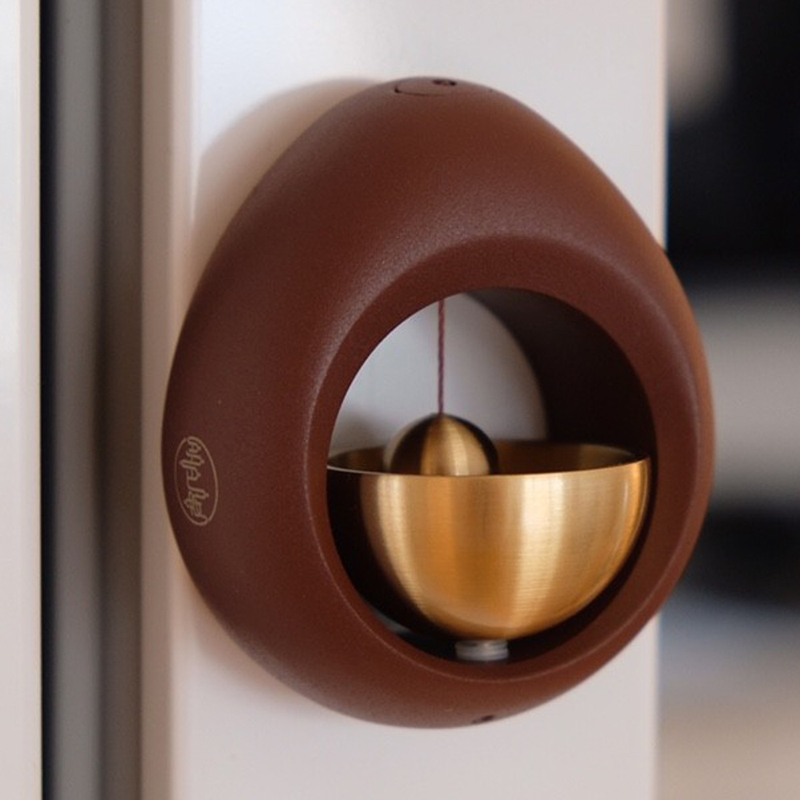 Dopamine Japanese-Style Magnetic Door Wind Chime Metal Handmade Copper Bell Fridge Magnet Housewarming Gift Entryway Home Decoration Dopamine Japanese-Style Magnetic Door Wind Chime Metal Handmade Copper Bell Fridge Magnet Housewarming Gift Entryway Home Decoration