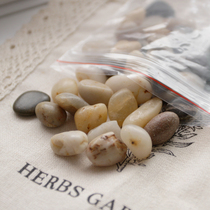 Natural small pebbles slightly polished small stone vase embellishment small mixed color pack 100g