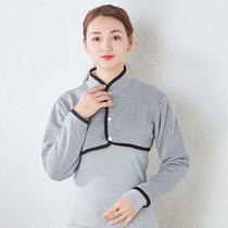 Pure cotton long sleeve plus suede protective shoulder sleeping warm male lady woman sitting for a month with shoulder cervical spine clothing anti-cold and thick