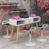 Bàn ghế móng tay nhỏ châu Âu đào tạo thẩm mỹ viện đơn giản nhỏ phù hợp đơn giản không thấm nước bàn trang điểm cá tính - Hair Salon / Nội thất làm đẹp Hair Salon / Nội thất làm đẹp