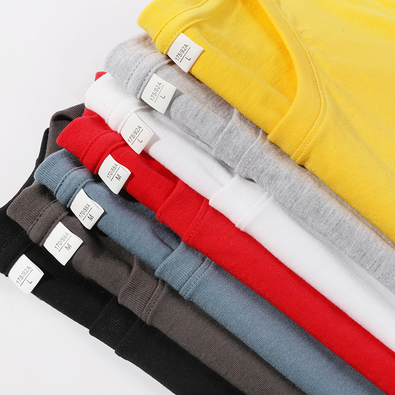 New Men's Pure Cotton Long-Sleeved T-Shirt Spring and Autumn White Thin Round-Neck Sweatshirt Pure Cotton Solid Color Couple's Base Shirt New Men's Pure Cotton Long-Sleeved T-Shirt Spring and Autumn White Thin Round-Neck Sweatshirt Pure Cotton Solid Color Couple's Base Shirt