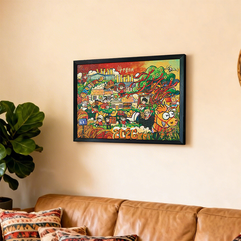 【Ten Qintian 2026 Puzzle】Thickened Double-Sided Transparent Photo Frame Picture Frame Frame