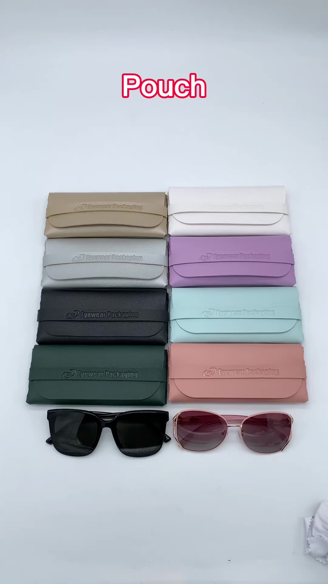 Pu Leather Bamboo Sunglass Travel Bag Spectacle Packaging Case Gift