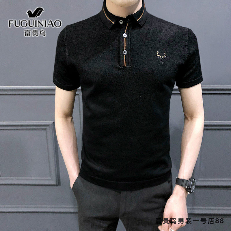 Rich Gui Bird Business Casual Short Sleeve Turnover POLO Shirt Men 2021 Summer Trend New knit T-Shirt Laurenma jersey