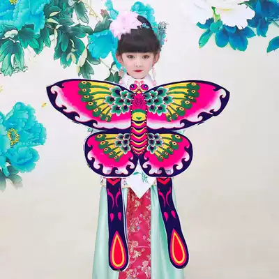 Weifang children's dance performance kite butterfly dancing flying higher bamboo toddler hand performance props