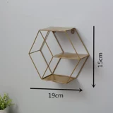 Северные минималистские шестиугольные декоративные полки гостиная настенная стена перегородка