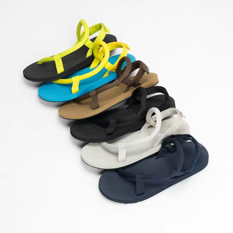 [in Stock] Authentic Japanese Meishan Sandals Slippers Flat Comfortable Beach Non-Slip Portable for Couples Men and Women