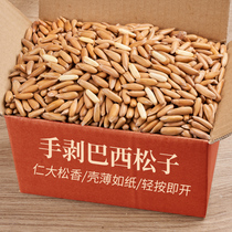 Original Brazilian pine nuts 500g bulk bag bag hand peeling opening large granular pine nuts for pregnant women snacks