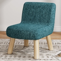 Small stool Soft-seat washroom for adults sitting on foot children leaning on back chair tea table special small bench for home woody