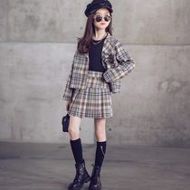 Girl Spring Autumn JK Uniform Academy Wind Suit Skirt 2021 New Korean version Tennis Red CUHK Scout Hundred Pleats Two Sets