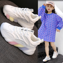 Next Sara Girls' Shoes 2022 Spring and Autumn New Torre Shoes Boys Leisure White Shoes Children's Sports Shoes