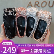 UK next sara girl princess shoes 2021 new autumn fashion little children baby soft crystal shoes