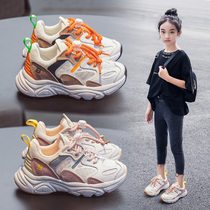 Next sara girls sneakers 2022 spring breathable mesh shoes dad shoes children shoes spring and autumn