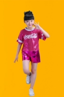 Коксовая роза красный топ + розовые красные шорты