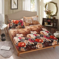 Giường flannel 笠 giường đơn mảnh trải giường nệm trải giường ấm áp cộng với lông tơ mùa đông dày ga trải giường chun đẹp	