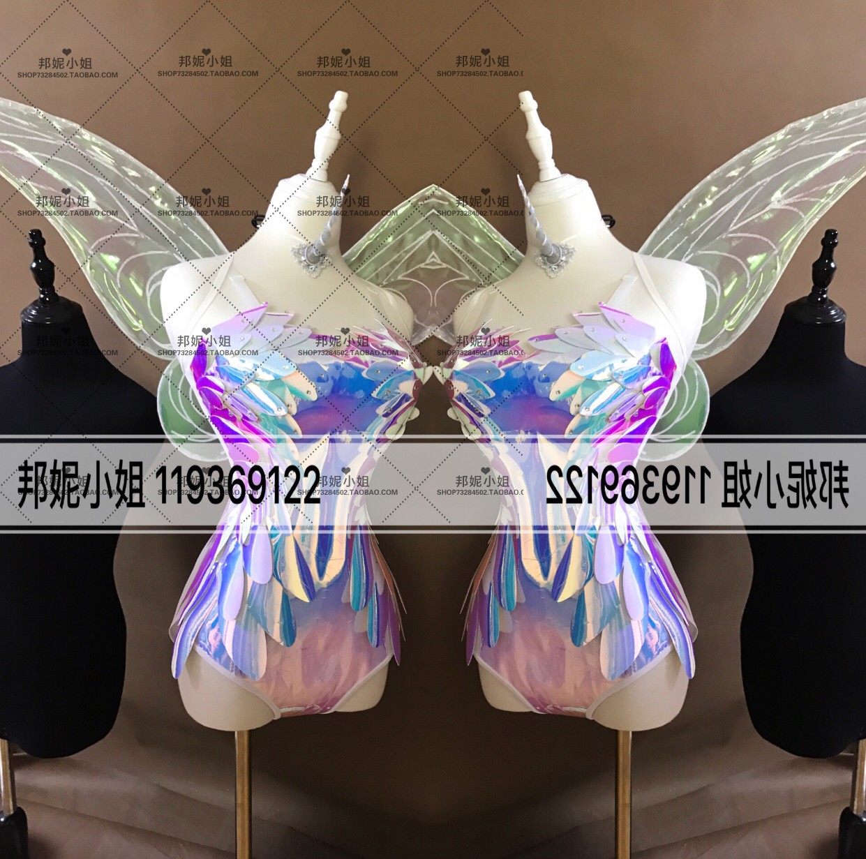 B Bonnie House with lamps custom wings, real fantasy elves Shop suit Bar Nightclub Dance Team