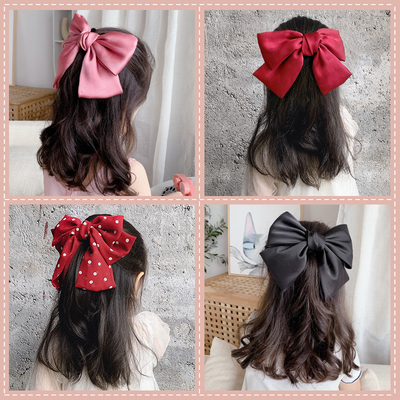 儿童大蝴蝶结发夹日系