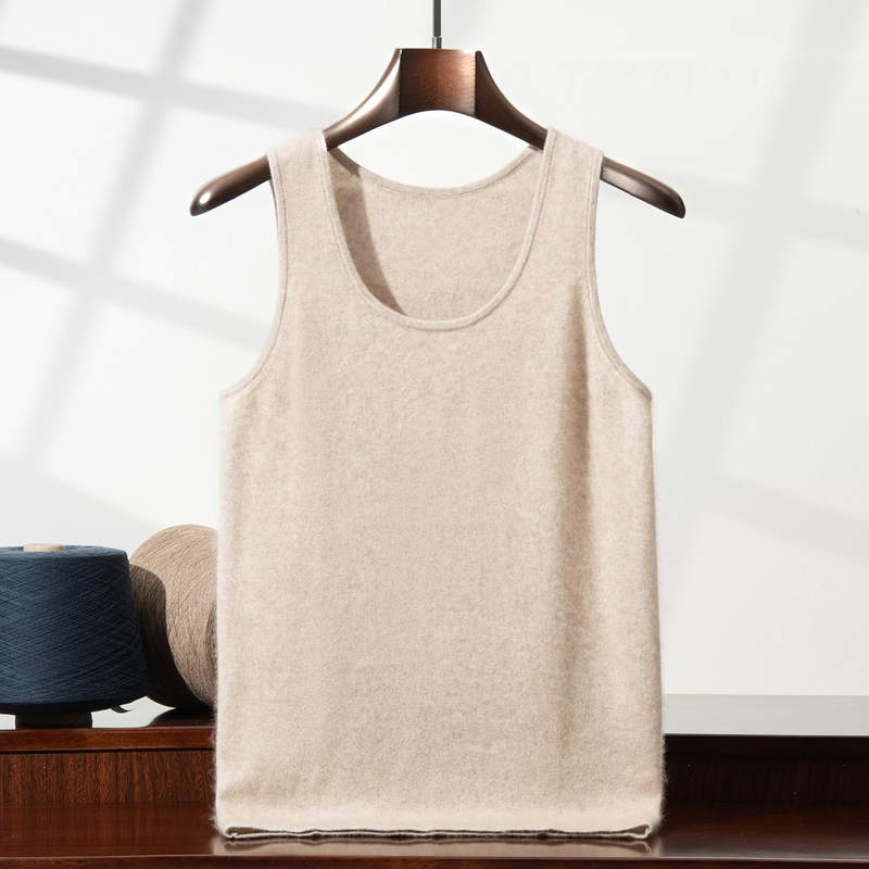 Light Luxury Original Autumn and Winter Cashmere Vest for Men, U-Neck Fashionable Casual Sleeveless Sweater, Pullover Wool Inner Layer Light Luxury Original Autumn and Winter Cashmere Vest for Men, U-Neck Fashionable Casual Sleeveless Sweater, Pullover Wool Inner Layer