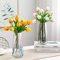 () emulated flower furnishing tulip decorated flower bouquet dining room table bedroom arranged dry bouquet home small