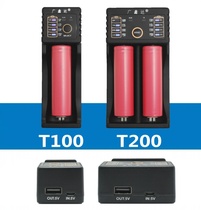 3 7v 18650 lithium battery charger 14500 26650 strong light flashlight charger 5V USB output