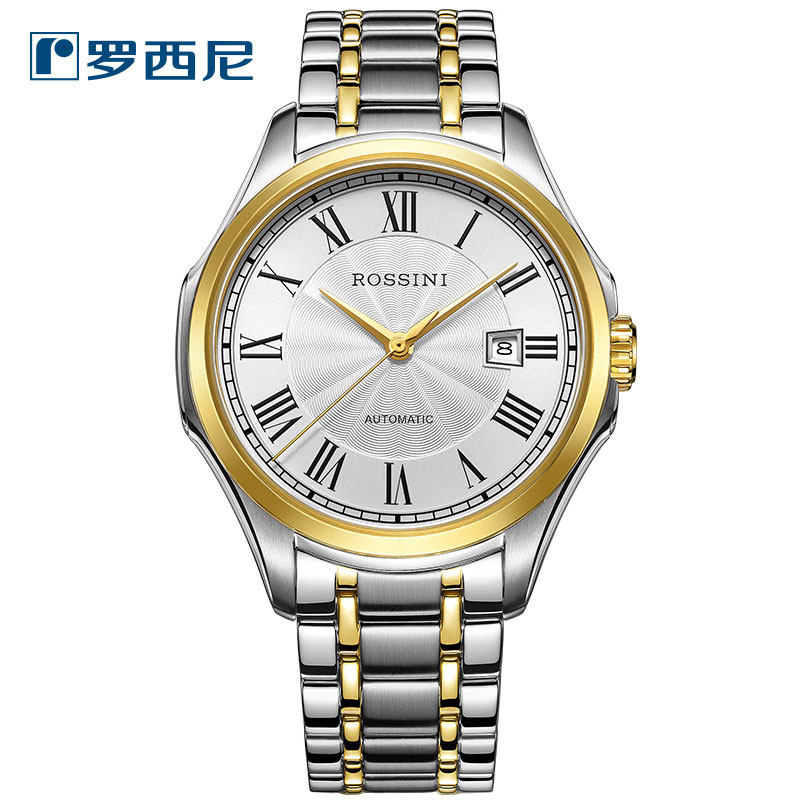 Rossini Watch Men's Automatic Mechanical Waterproof Men's Watch Casual Fashion Calendar Men's Watch 8713 - Taobao