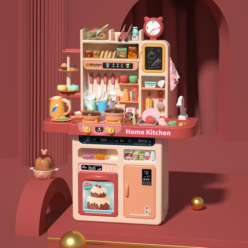 Kitchen Toy Suit Emulation Cookware Cooking cooking meals 4 babies 5 girls 3 + years 6 children girls dressed as family wine