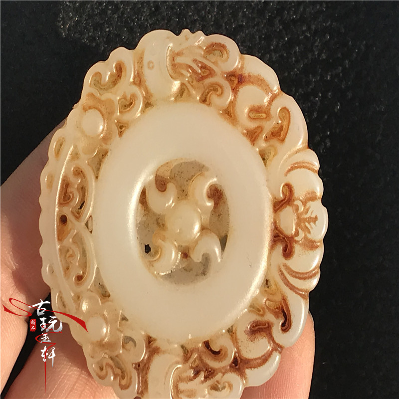 Giả của các mảnh treo cao cổ ngọc bích của ngọc bích màu trắng ngọc bích ngọc cổ ngọc bích đồ trang sức ngọc cổ mặt dây chuyền nhỏ vòng phỉ thúy