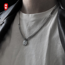 Mens necklace sterling silver 2022 new ins European and American cool cover trendy brand hiphop hip hop original design trendy mens models