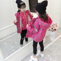 Girls jacket coat 2020 new childrens detachable three-in-one plus velvet thickened autumn and winter outdoor windproof