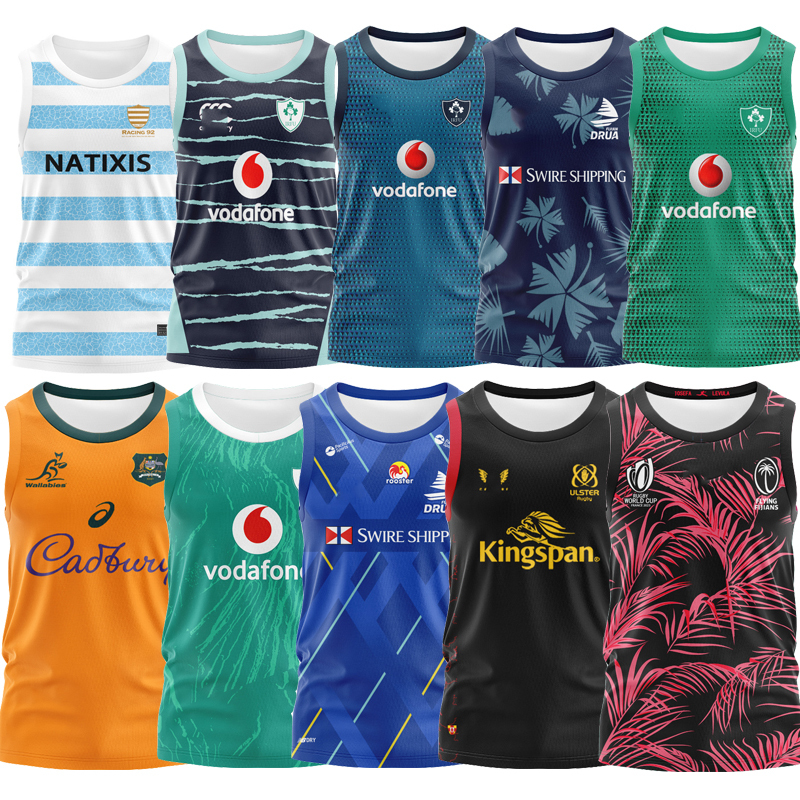 New Zealand Moana Ireland Australia Fiji Argentina National Ulster Vest Rugby Jersey