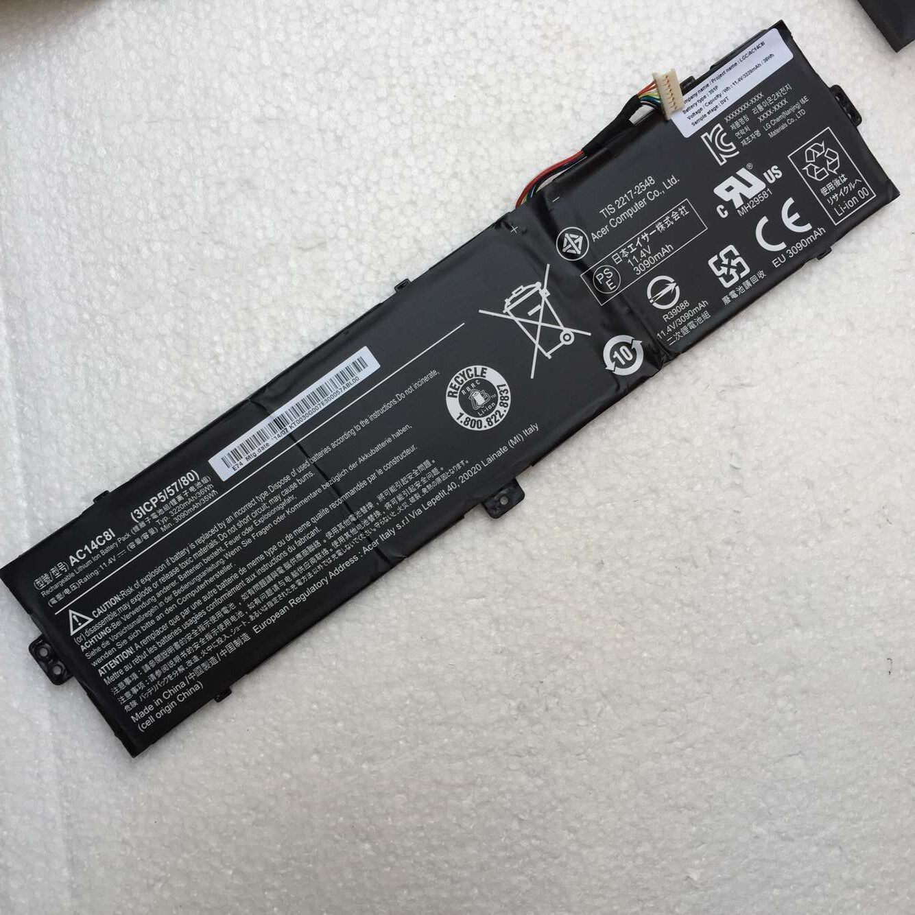 New Original Acer Aspire Switch 12 Notebook Built-in Battery AC14C8I