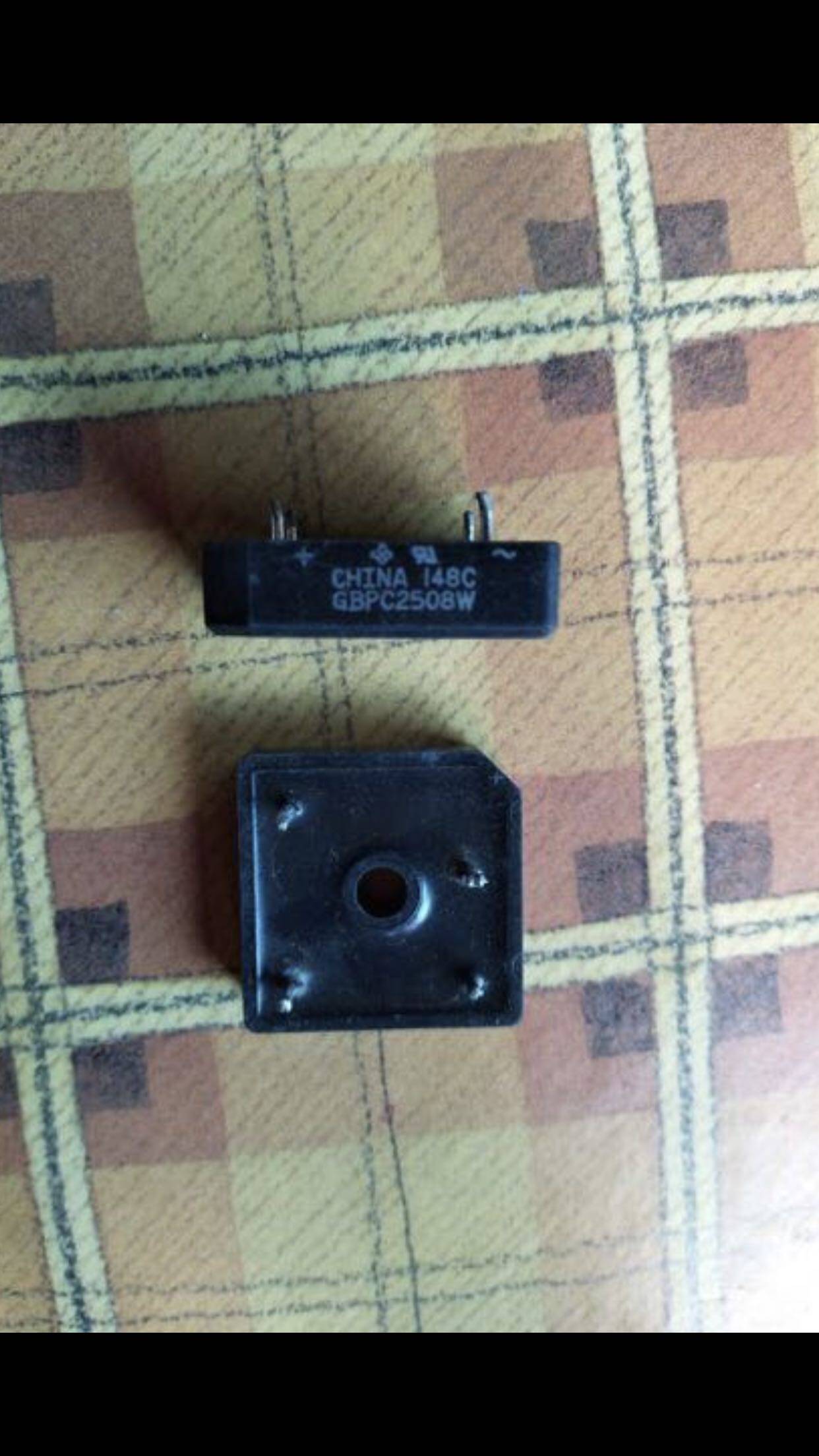 Disassemble pin GBPC2508W rectifier bridge