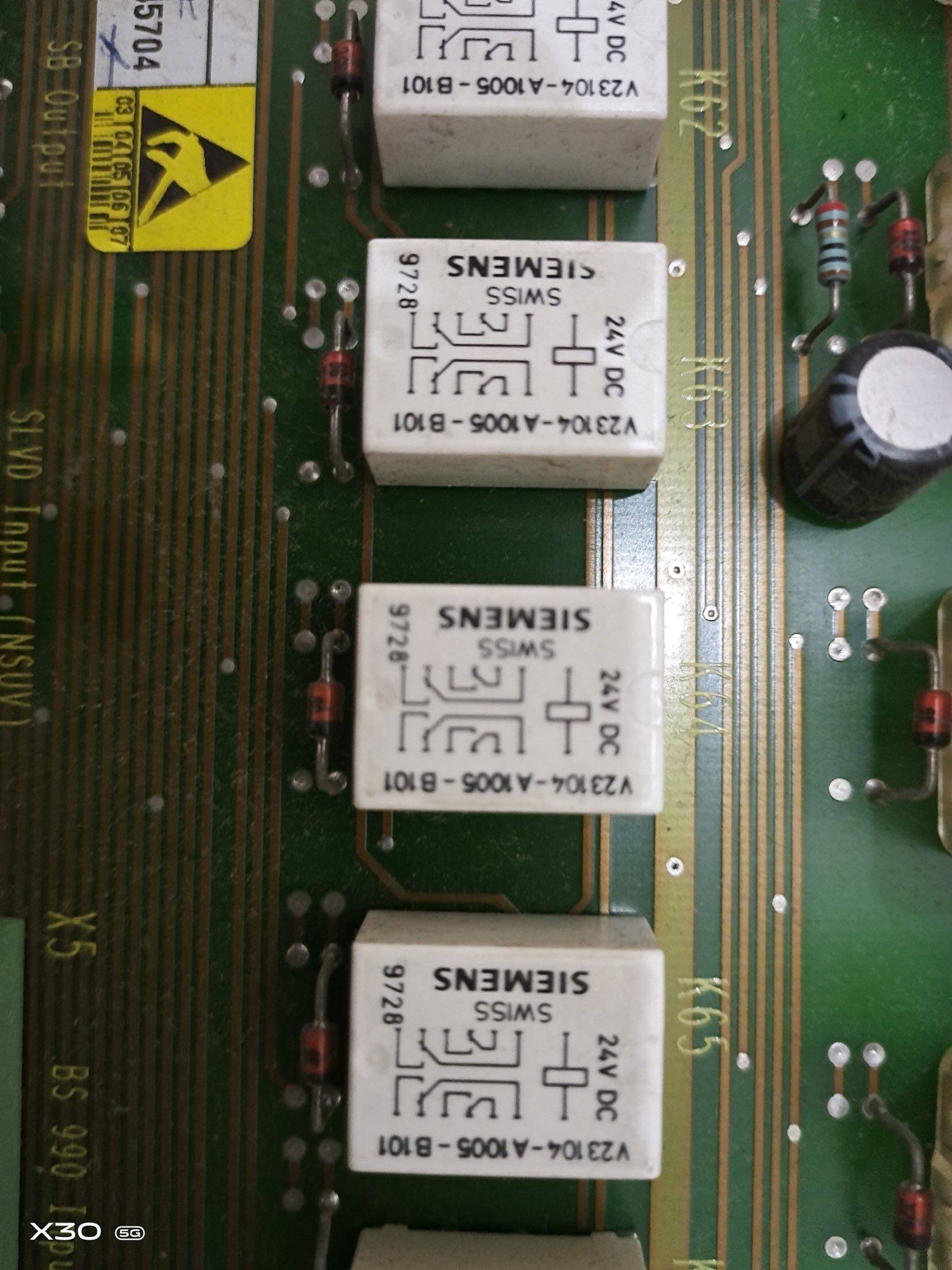 SIEMENS relay V23104-A1005-B101-24VDC disassembly