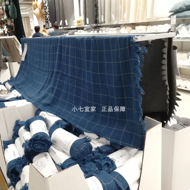 Mới IKEA IKEA chính hãng Walker Logue giản dị màu xanh tối giản sofa chăn ngủ trưa chăn khăn vận chuyển chăn che - Ném / Chăn chăn lông cừu nanjiren