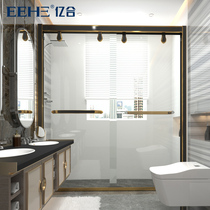 Yihe doors and windows small apartment custom shower room one-shaped tempered glass bathroom custom-made household EH-B003