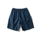 Navy craft Mỹ rắn màu có thể giặt quần short dây rút thêu nhãn năm quần quần thô nam